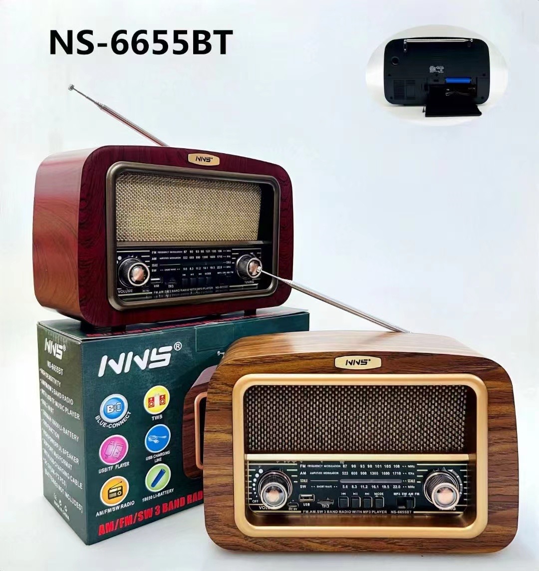 רמקול בלוטוס סדרת רטרו דגם NNS-6655