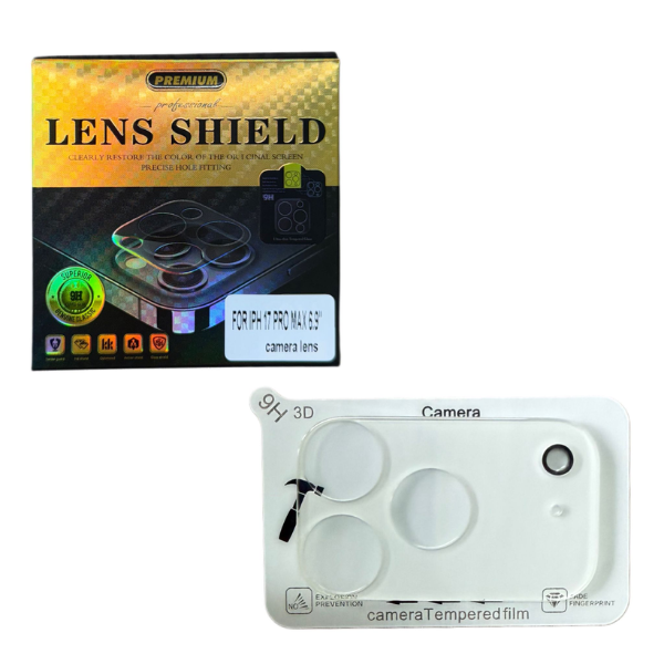 כיסוי לעדשת מצלמה IPHONE 17 PRO MAX 6.9  מארז 5 יחידות