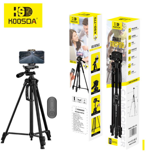 חצובה KOOSDA-770 1.6M כולל שלט בלוטוס